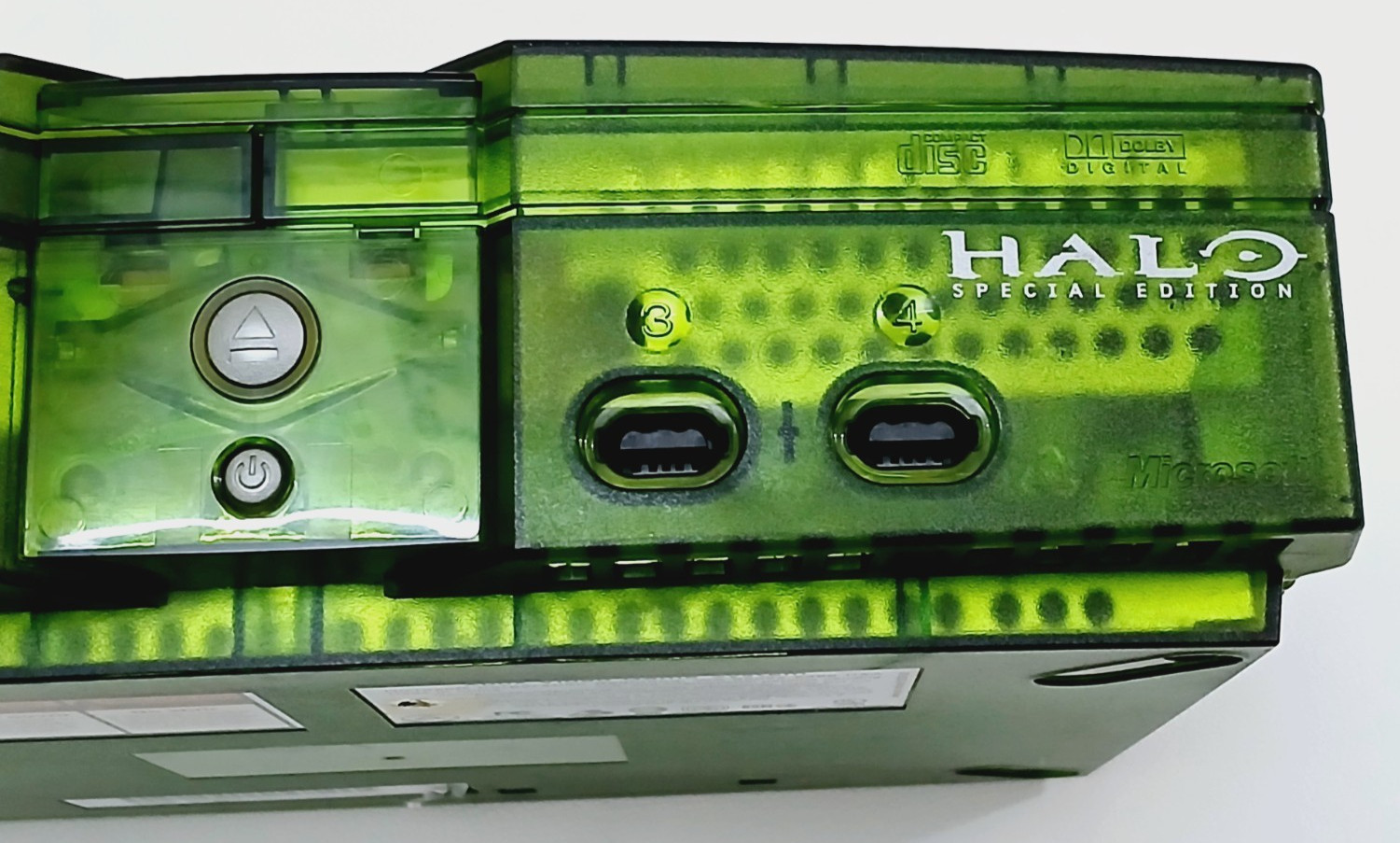 Microsoft Original Xbox Halo Special Edition Console Green – For Parts
