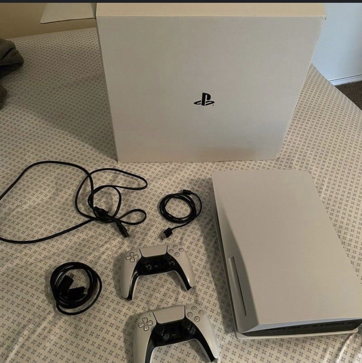 Sony PS5 Blu-Ray Edition Console w 2 controllers and hyperX Headset