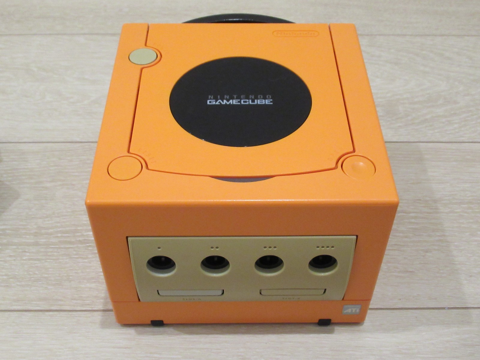 Nintendo GameCube DOL-001 Orange Console Japan Blue Controller AC Adapter Tested