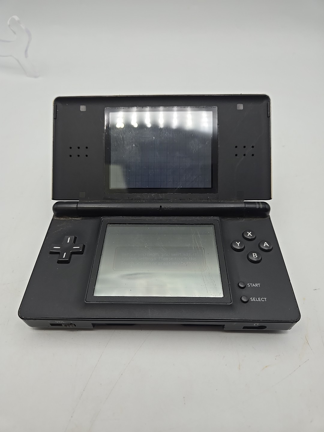 Nintendo DS Lite USG-001 Silver Black Guitar Hero Edition Console & Red AS IS