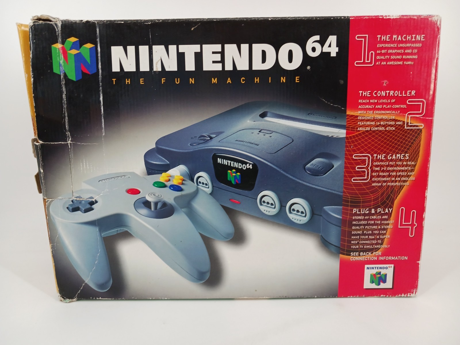 Empty Nintendo 64 Console Box with Manuals N64 1997 No System Read