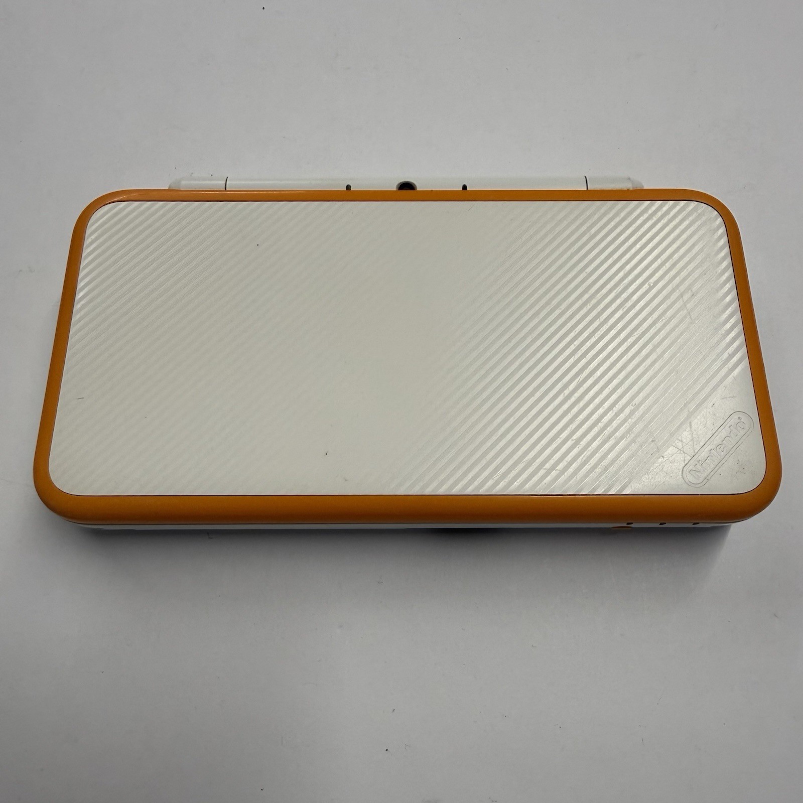 3ds – Nintendo 2DS XL Console – White Orange Tested And Working #2942