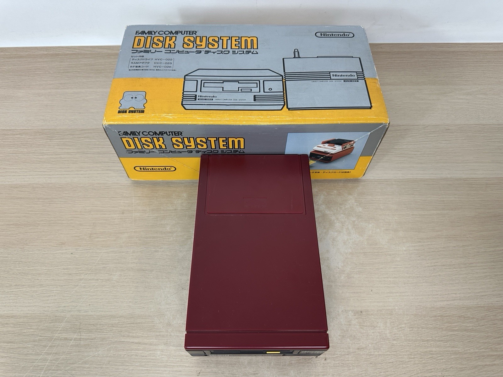 Nintendo Famicom Disk System HVC-022 In Box – NOT COMPLETE & BROKEN – USA SELLER