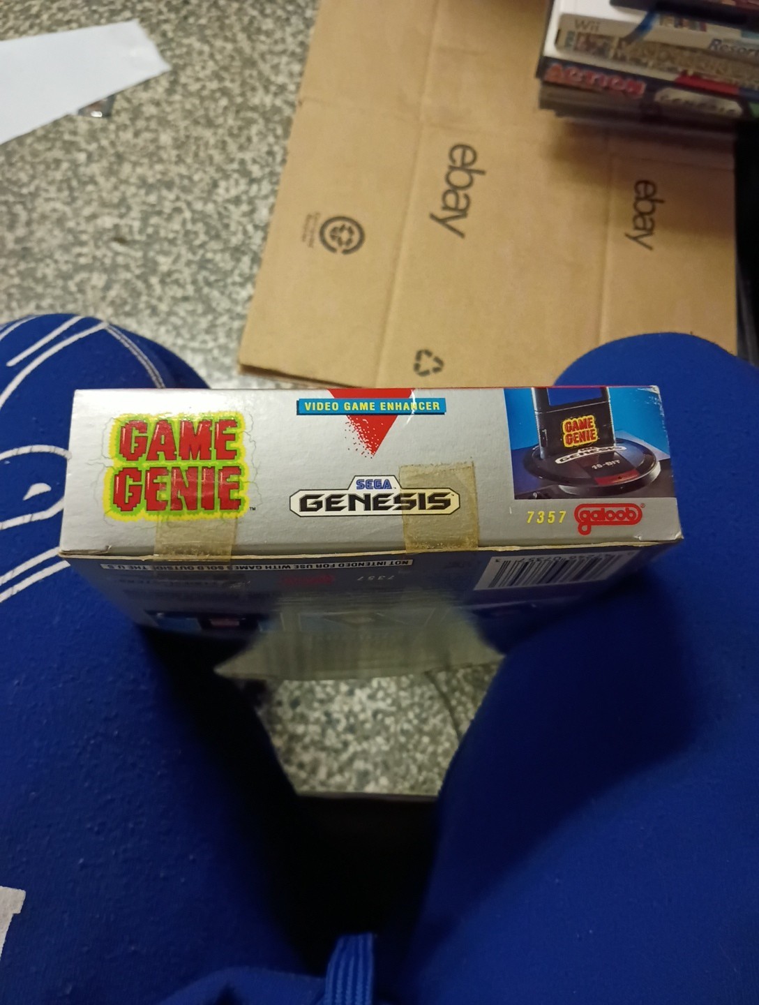 Vintage Sega Genesis Game Geni Code Book and Cartridge
