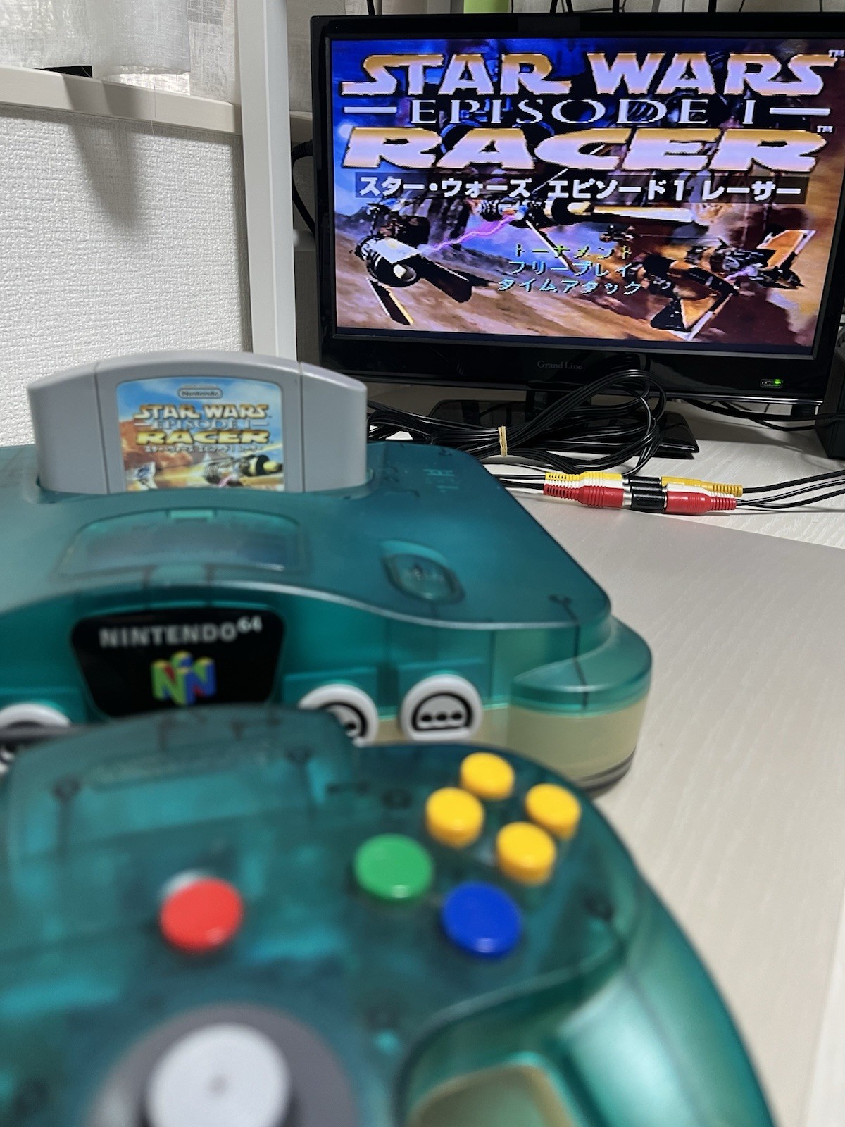 【TESTED 】Nintendo 64 N64 console Clear Blue Console Japan Limited NTSC-J