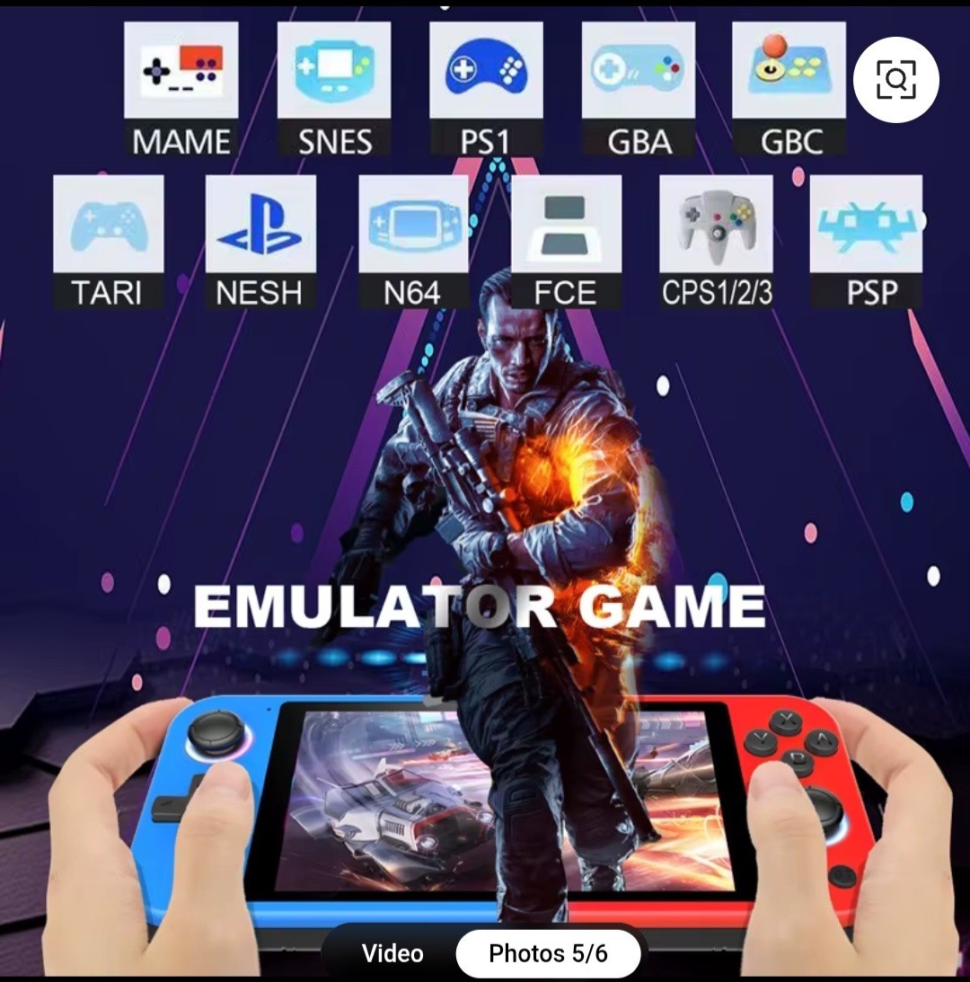 S20 Pocket Player Handheld Game Console, 15000 Built In Games, 64GB NEW