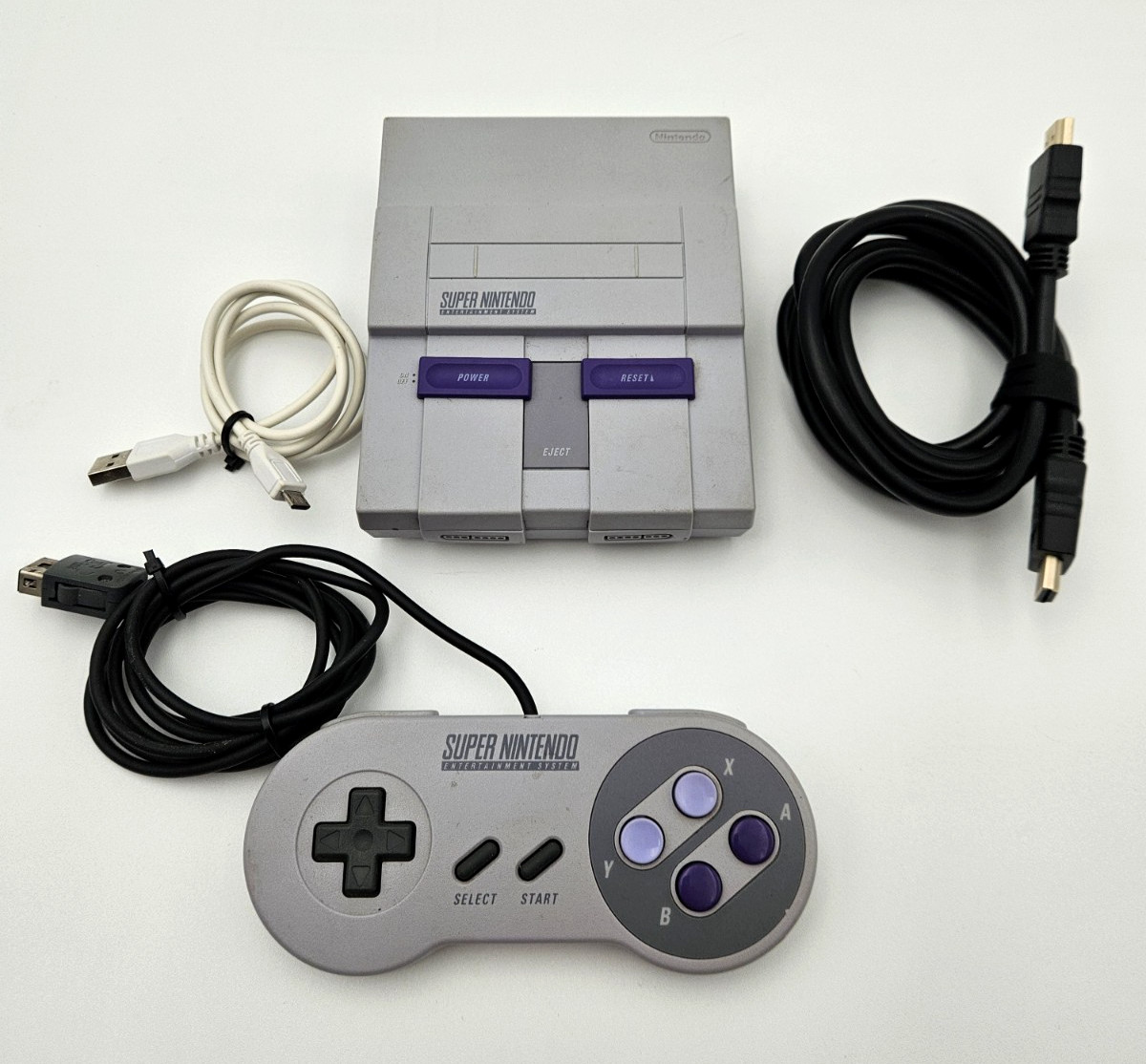 Nintendo SNES Classic Edition Video Game Console Gray Tested Working