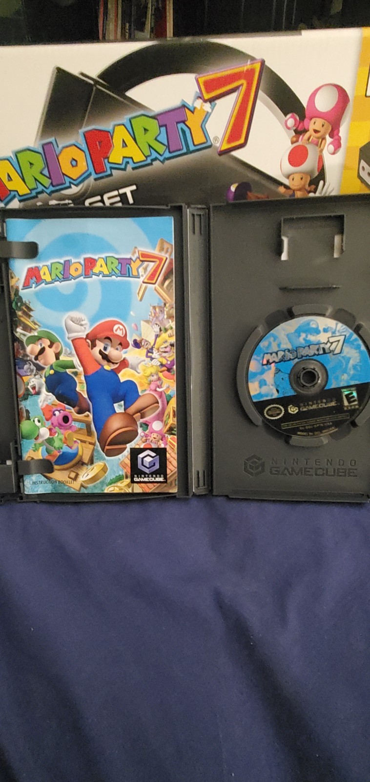 Nintendo GameCube Mario Party 7 Game Console Bonus Set TESTED In Box Game US