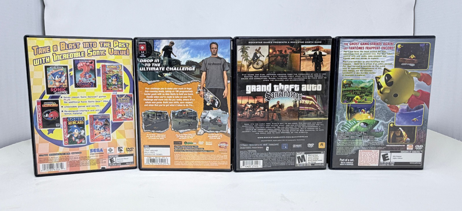 Sony PlayStation 2 Slim Console SCPH-70012 Bundle W/ 4 Games- TESTED & WORKS