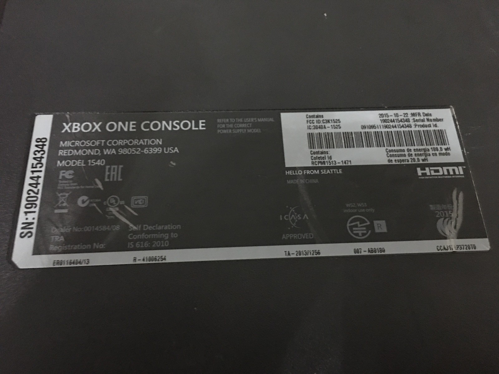 Microsoft Xbox One 1TB System