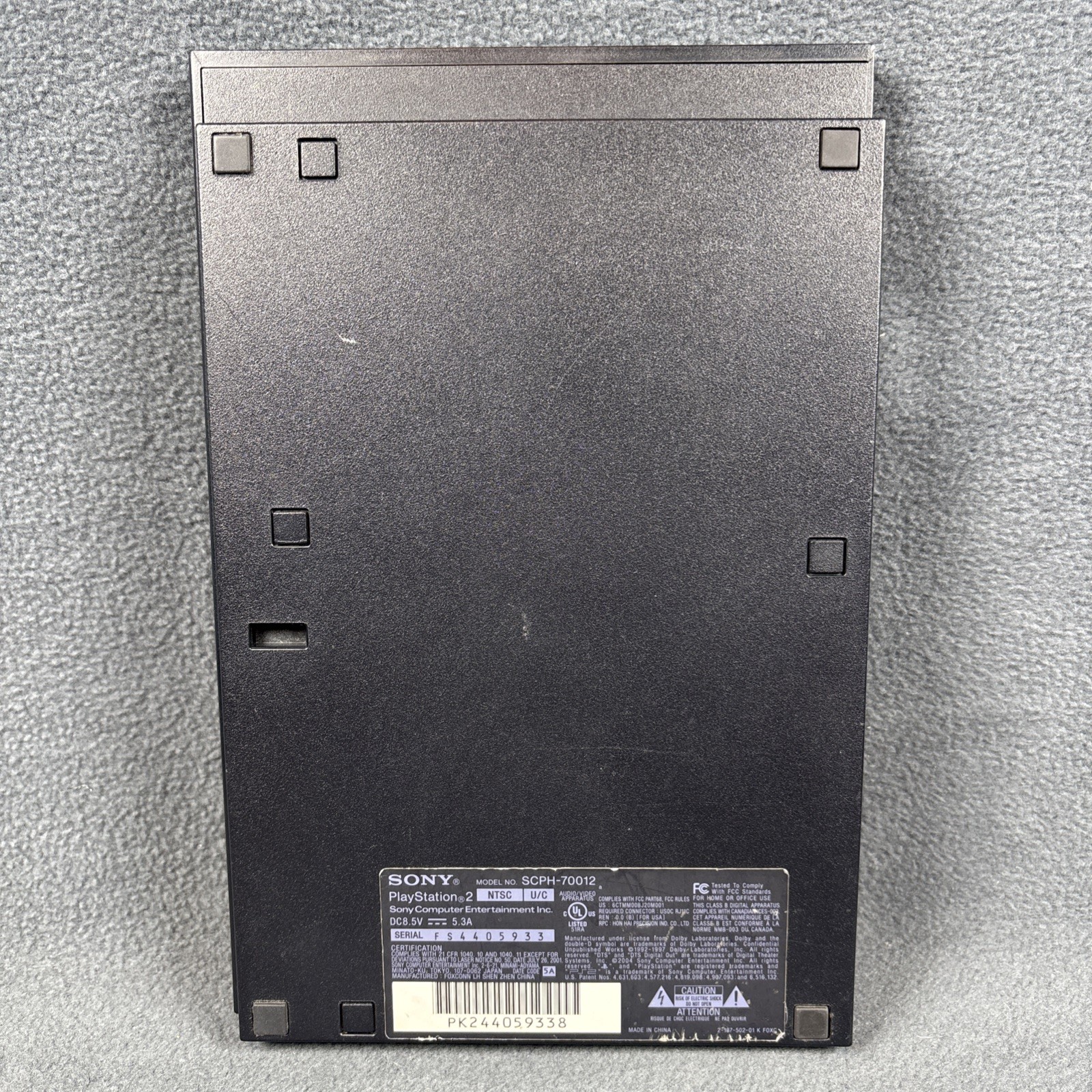 PlayStation 2 Slim SCPH-70012 Black Console w/ Cables – Tested, READ DESCRIPTION