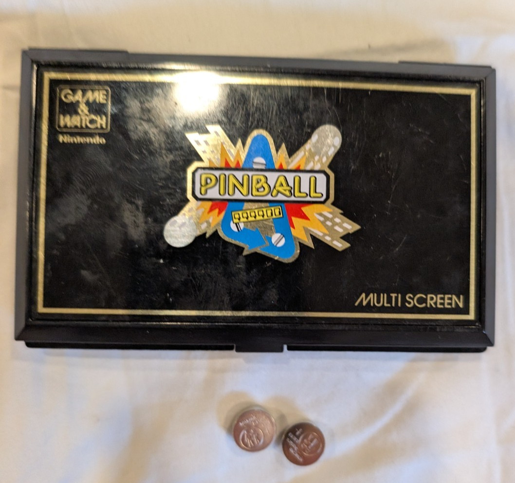 Nintendo Game & Watch Multi Screen Pinball PB-59 w Batteries TESTED WATCH VIDEO