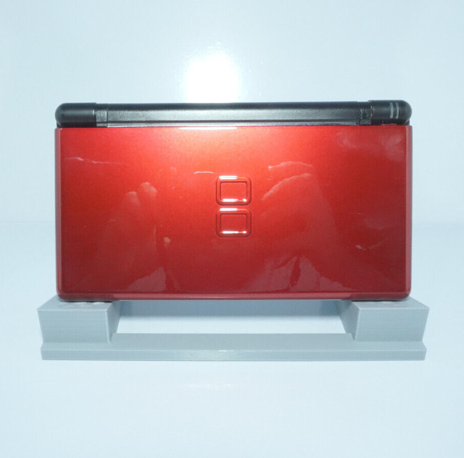 Nintendo DS Lite Crimson Red / Black Handheld Gaming System w/ Charger & Stylus