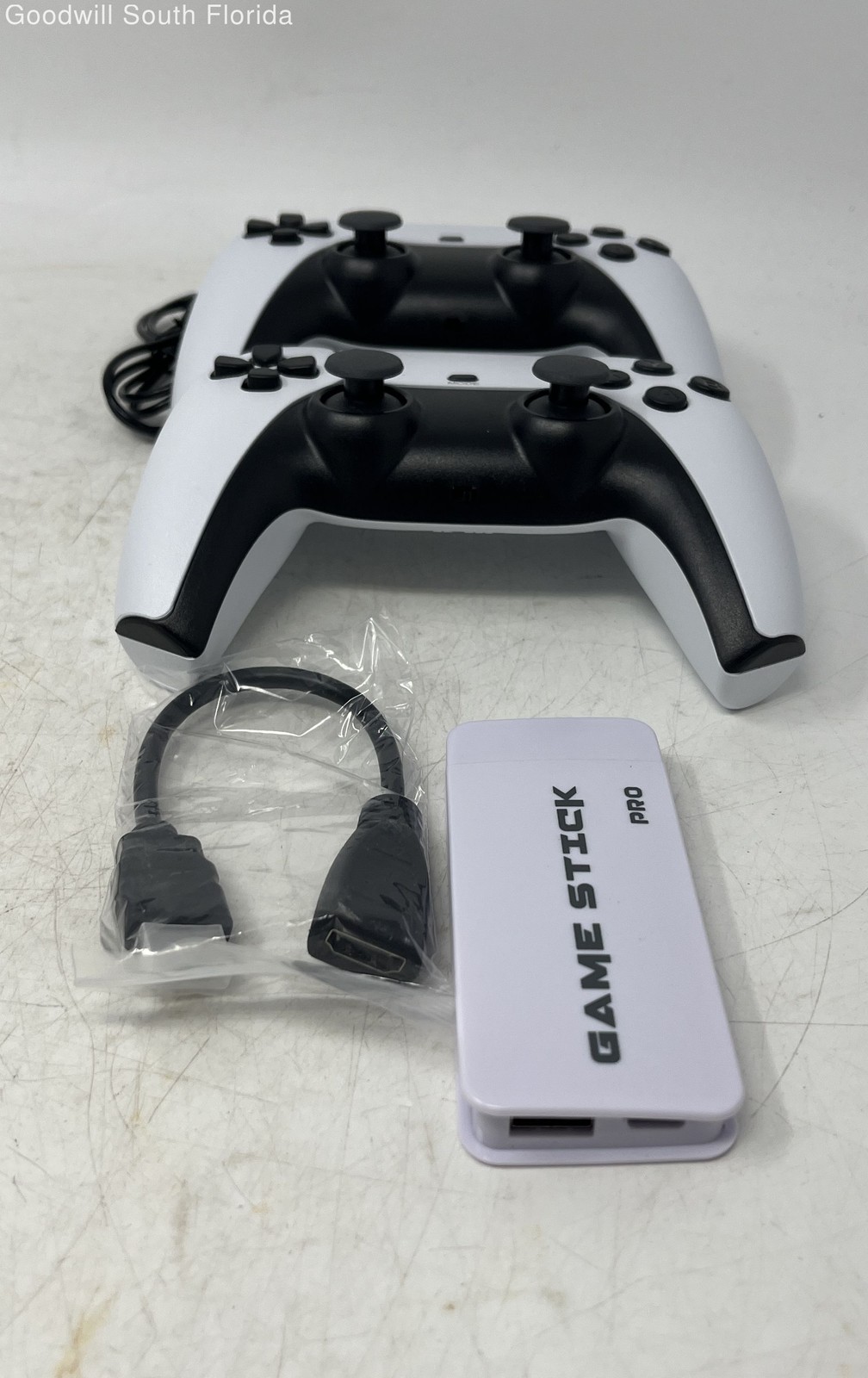 Black White M15 Plus 2.4G Wireless Game Stick Pro Controller 2 Pcs-Not Tested