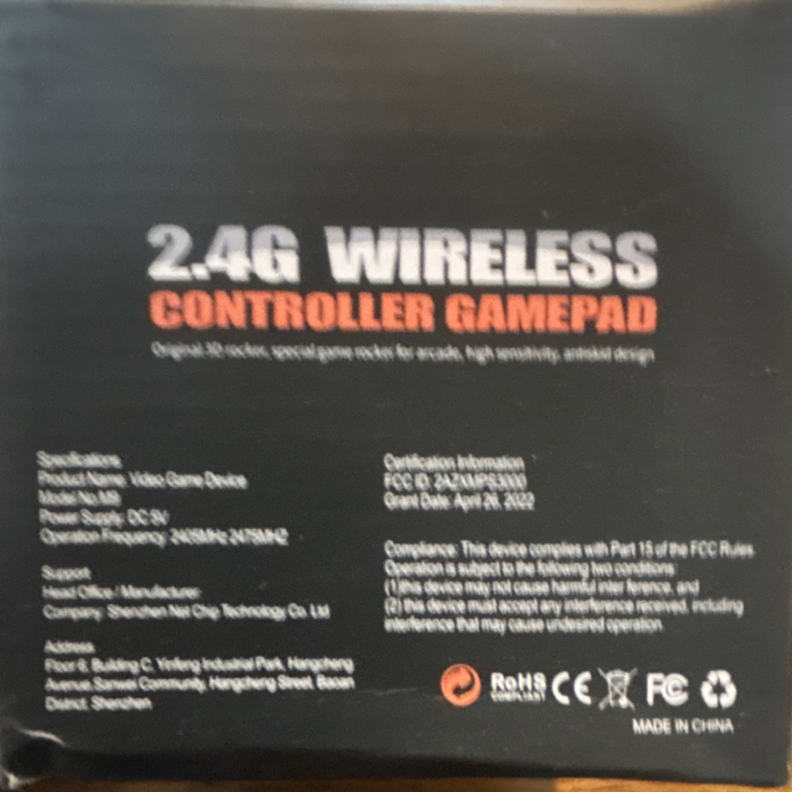 GameStick M9 4K Ultra HD Wireless Microconsole 32GB HDMI 2.4G Black Orange