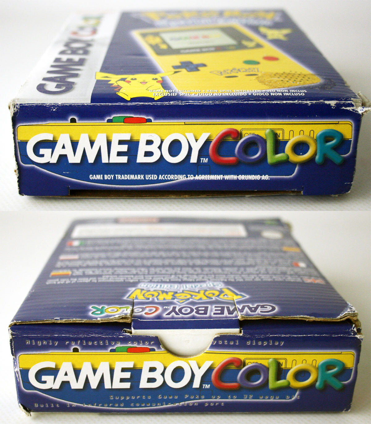 2001 NINTENDO GAME BOY COLOR POKEMON SPECIAL EDITION CONSOLE OLD STORE FIND !