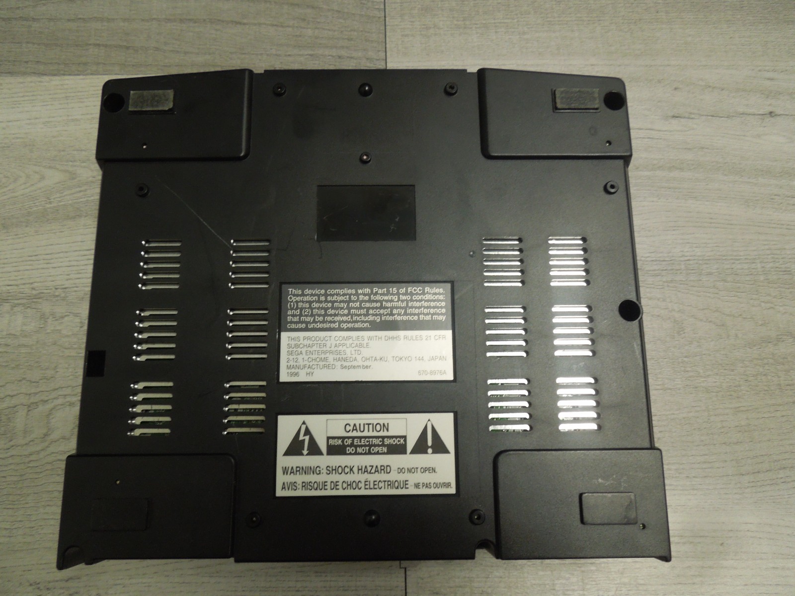 FULLY TESTED WORKING Sega Saturn V2 Video Game Console System Black MK-80000A