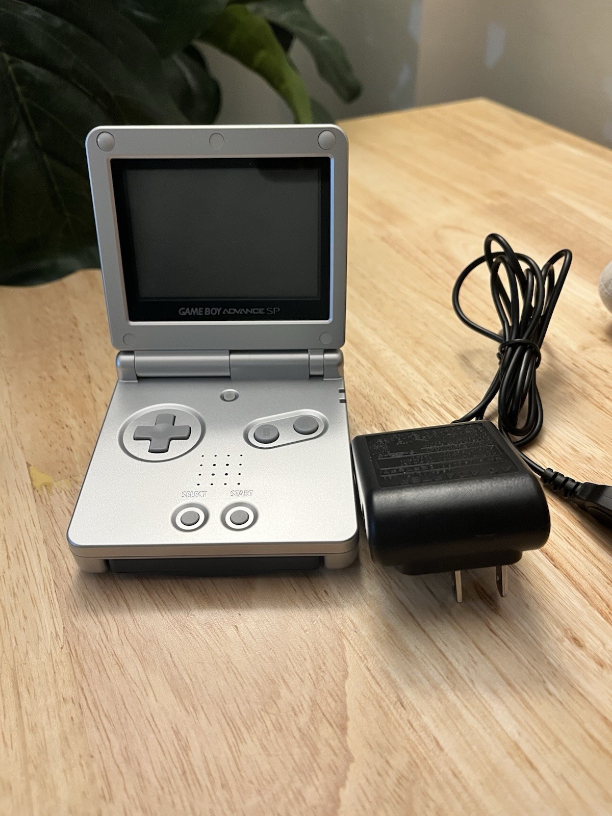 Nintendo Game Boy Advance SP Silver Handheld Console With Charger
