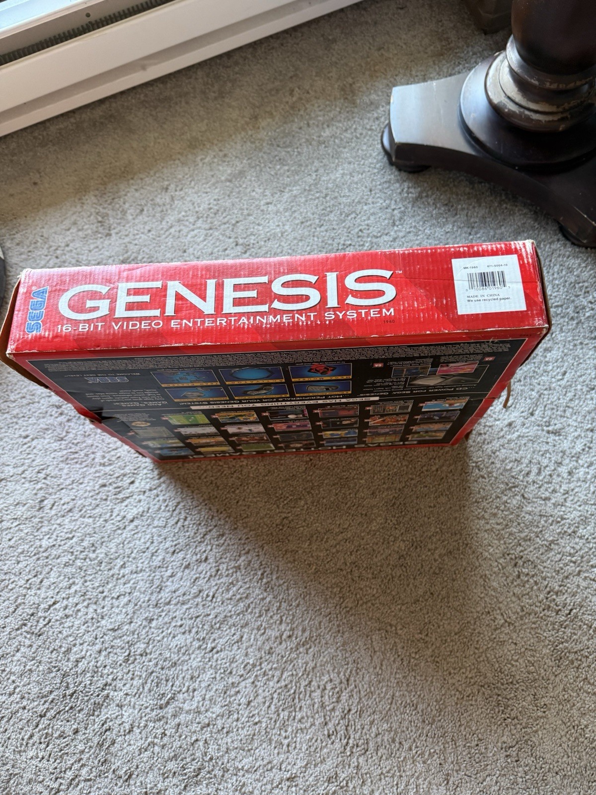 1994 Sega Genesis 16Bit Video Entertainment System , 2 Controllers CIB, MK 1960