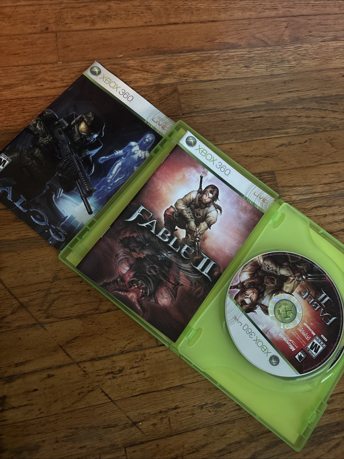 Xbox 360 Elite Halo 3 & Fable 2 Game Of The Year Edition With Box & Accessories