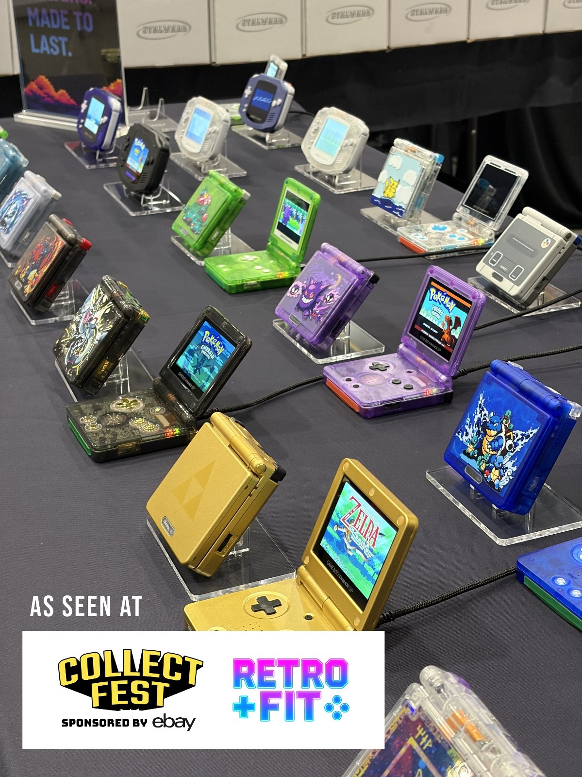 Nintendo Game Boy Advance SP Rayquaza IPS V5 Backlit Screen USB-C Charging