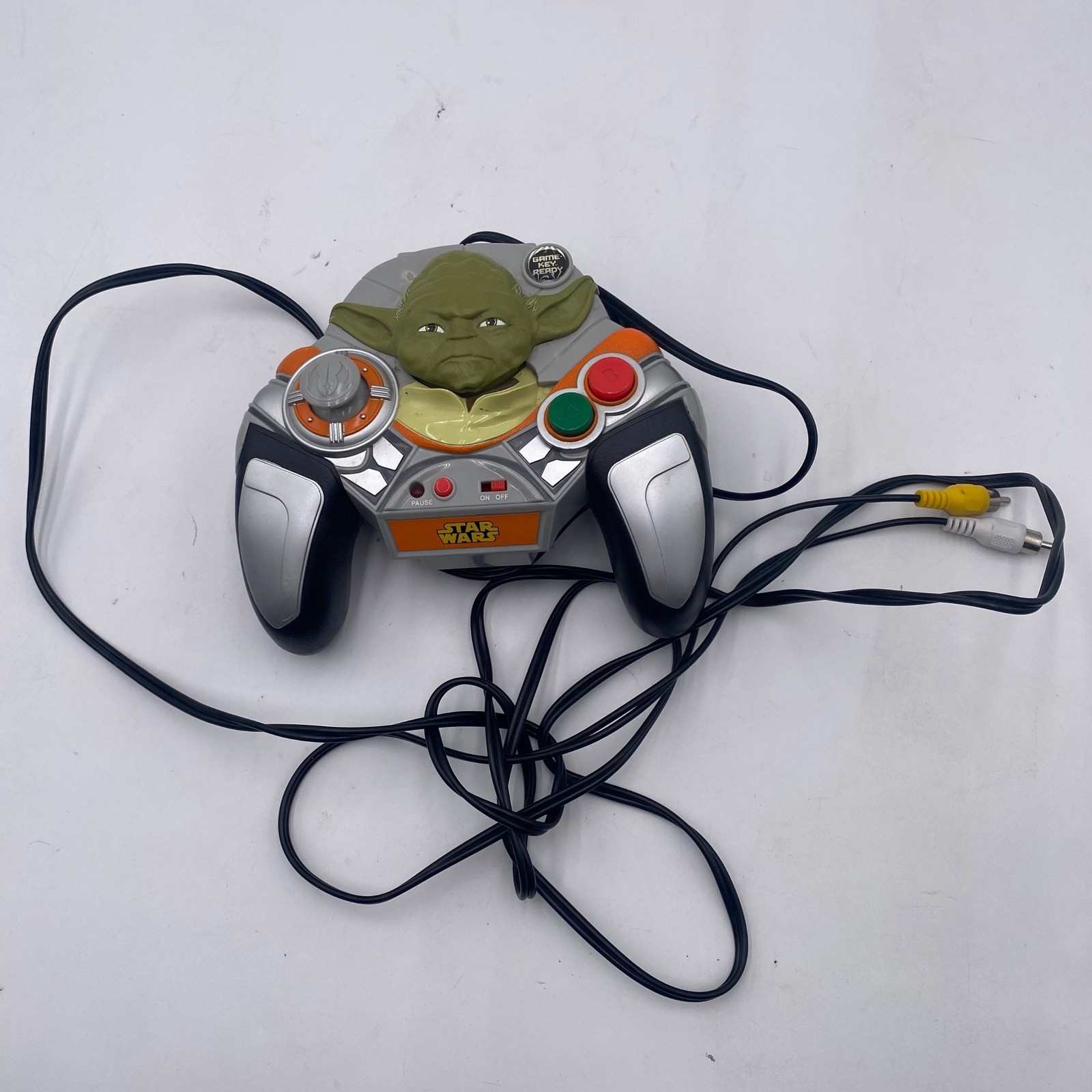 STAR WARS Jakks Pacific Yoda Plug It In & Play TV Games Console Gray Retro 2005