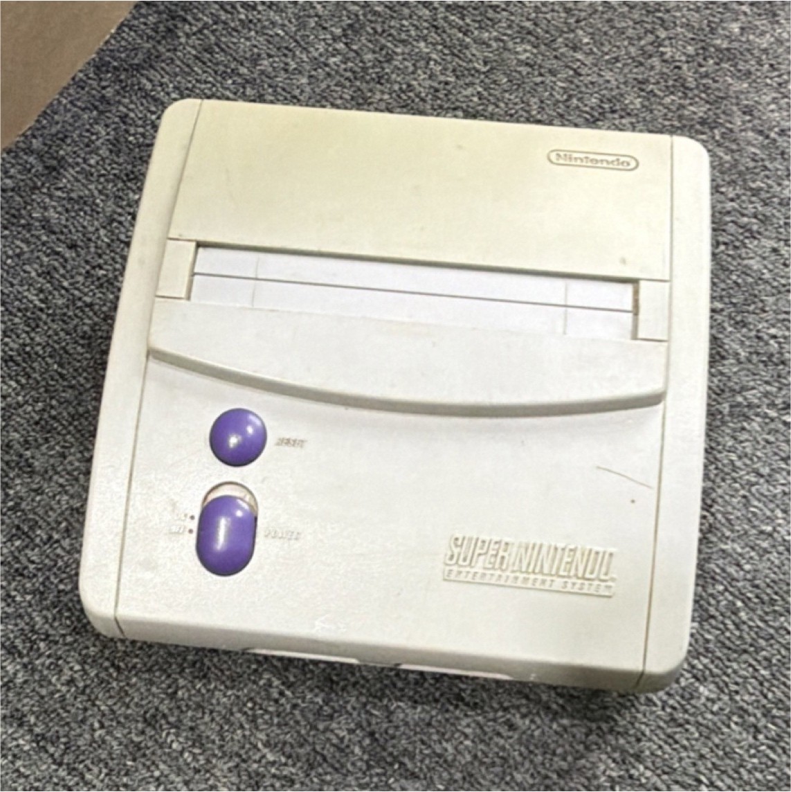 Nintendo SNS-101 Super Nintendo Console Gray/Purple