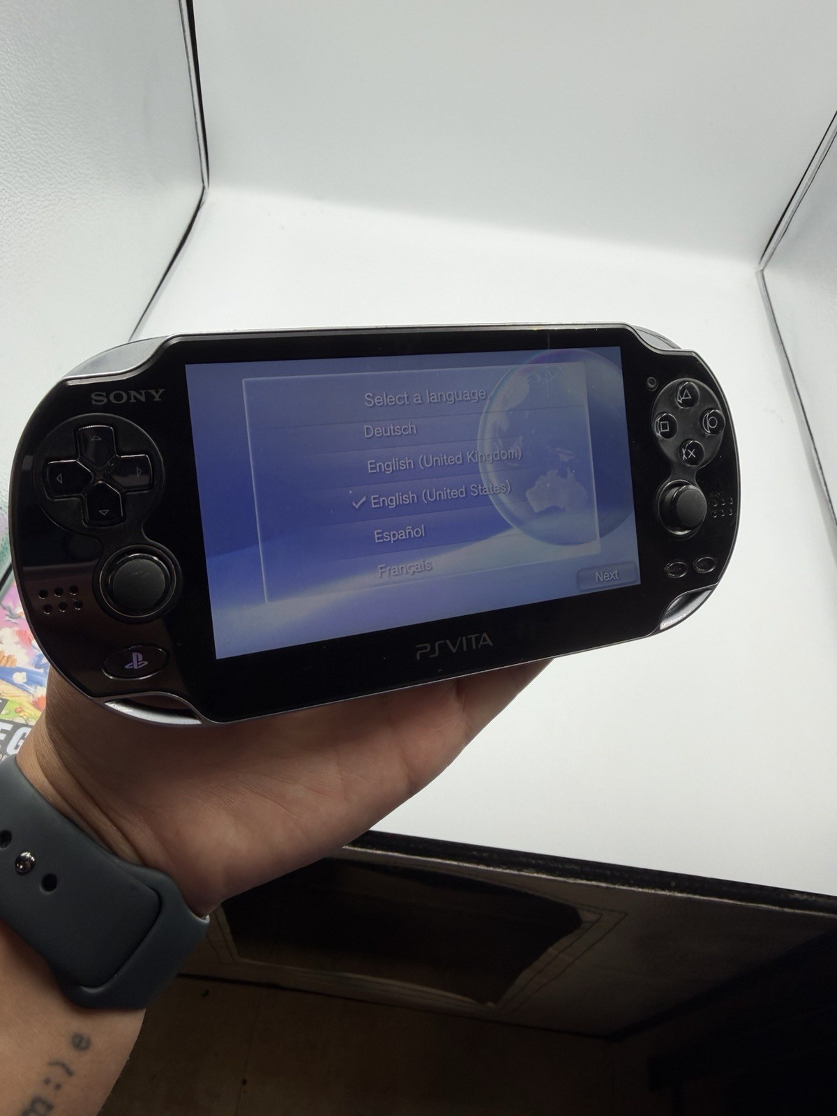 Sony Playstation Vita PS Vita PCH-1001 Handheld Console Gaming System Only Black