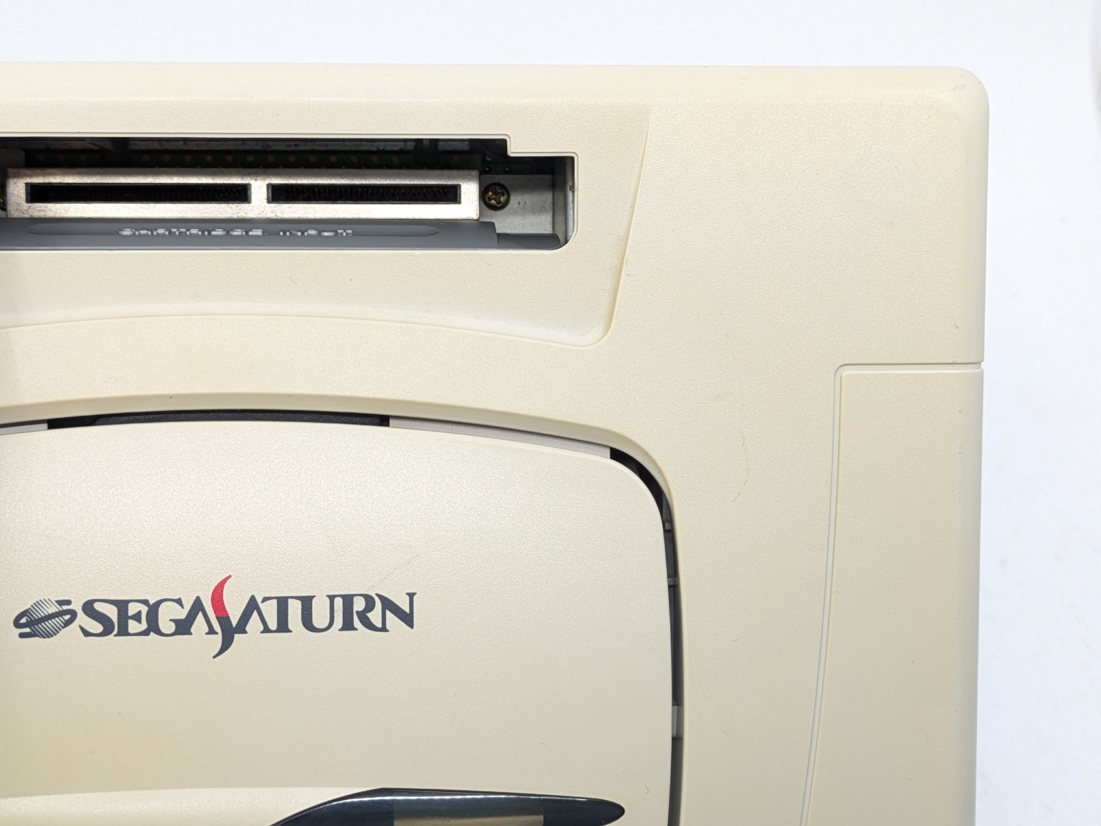 Sega Saturn White HST-3220 NTSC-J Japan Tested w/ SEGA RALLY CHAMPIONSHIP