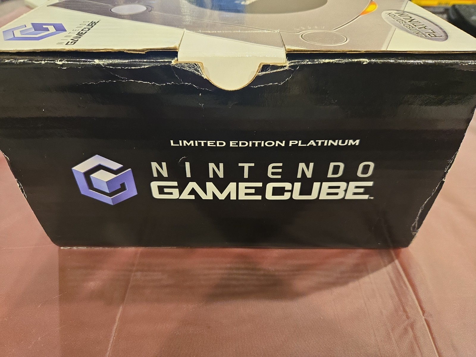 Platinum Nintendo GameCube Limited Edition Console System With Cords box booklet