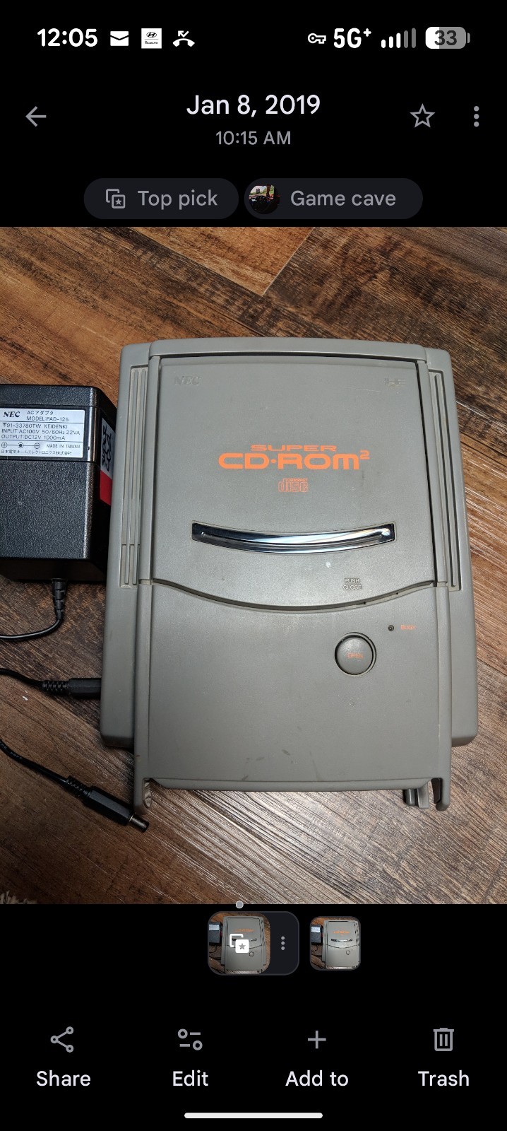 NEC PC Engine Super CD-ROM2 System Console Boxed voltare’s Rgb board
