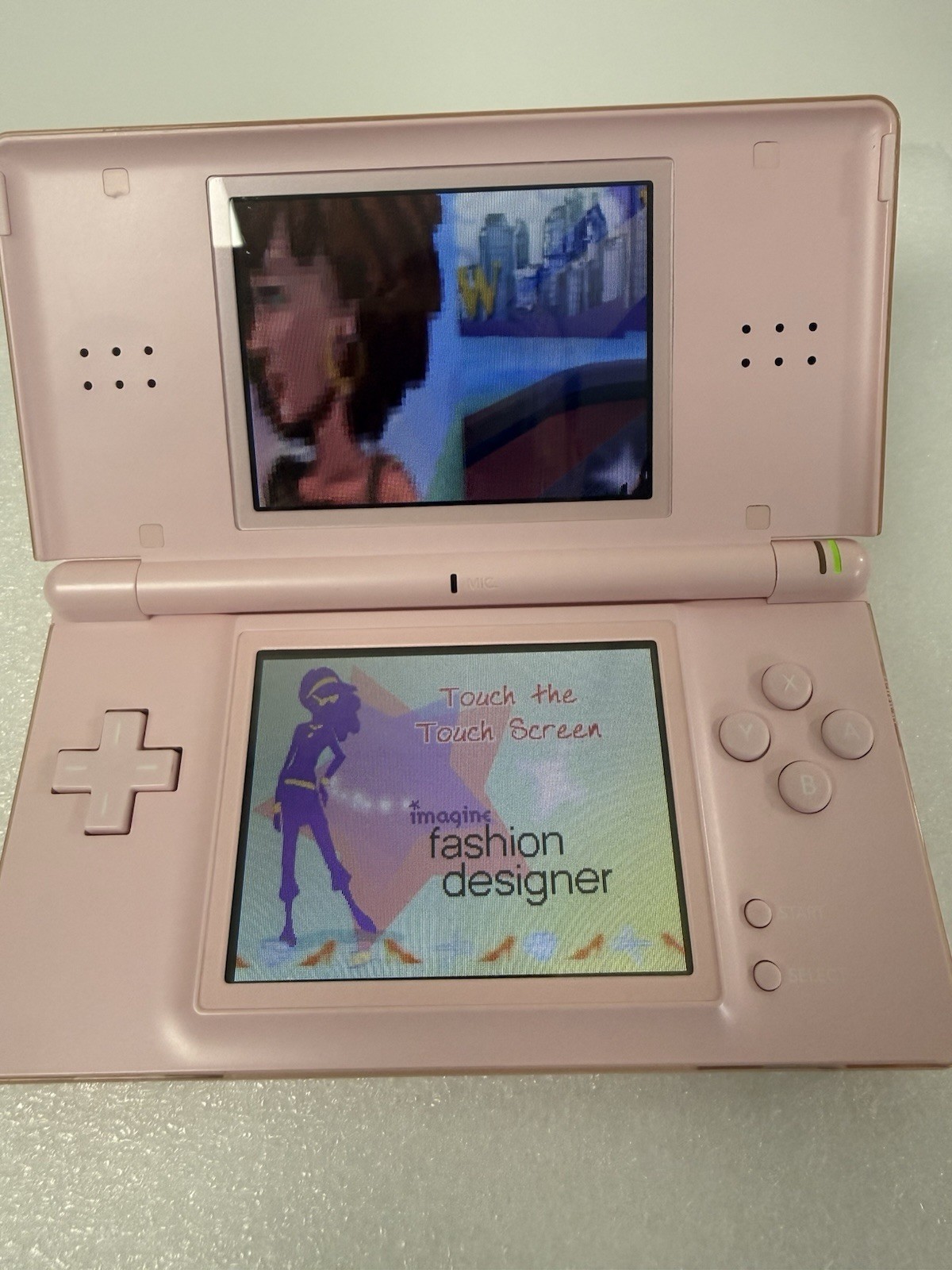 Nintendo DS Lite Console USG-001 w/charger – Coral Pink – GBA GOOD CLEAN TESTED