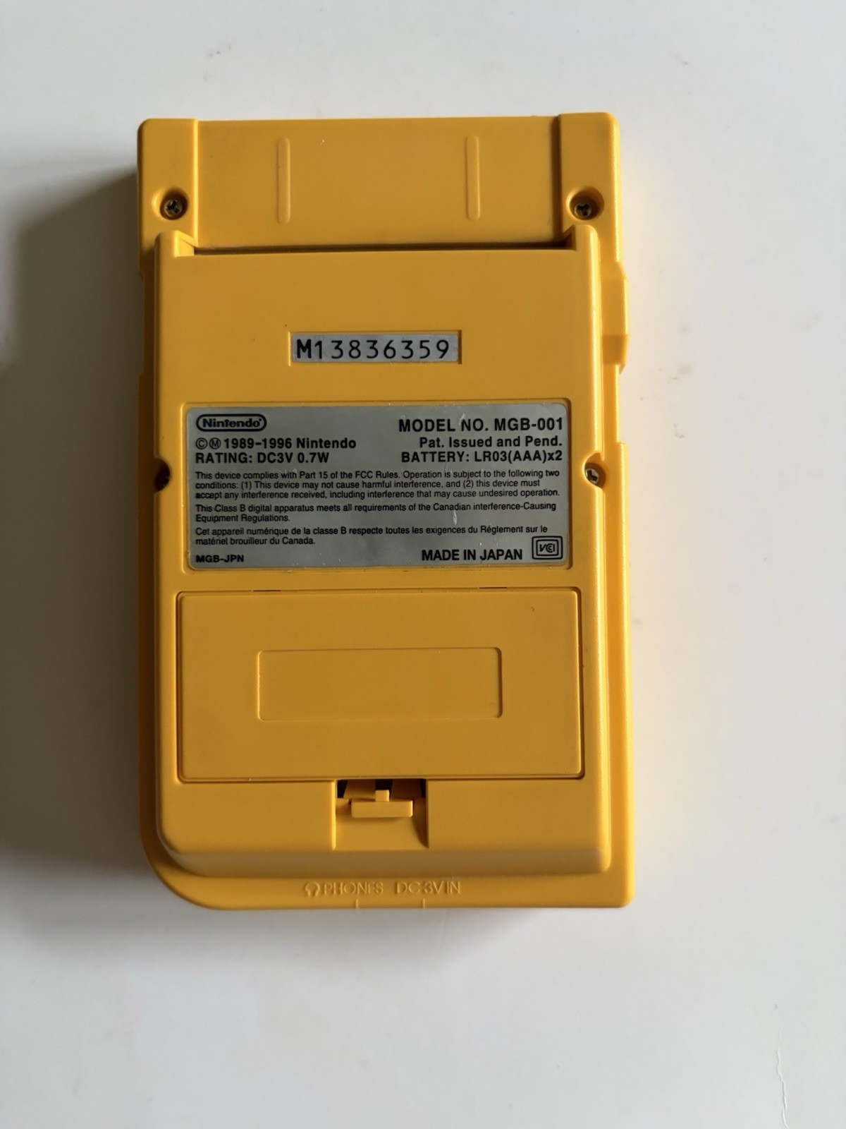 PROFESSIONALLY RESTORED OEM Game Boy Pocket Console (Yellow) & Tetris Plus!