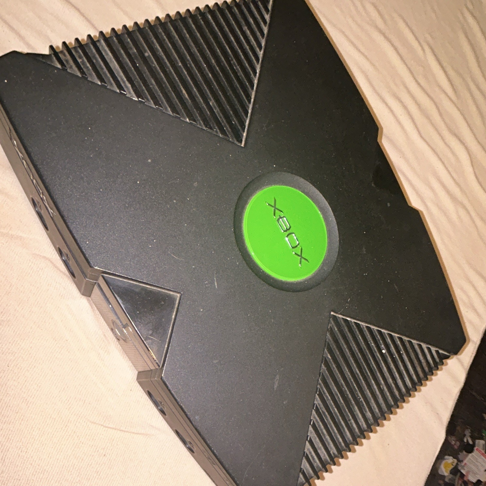 Microsoft Xbox Original Home Console for Xbox Platform Black/Green Ethernet RCA