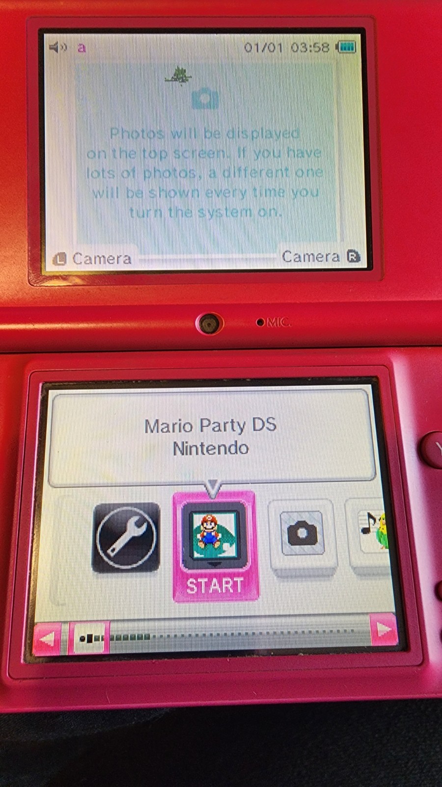 Pink Nintendo DSi System W/ 4 Games, 4GB SD, Stylus. DMG Tested! No Charger.
