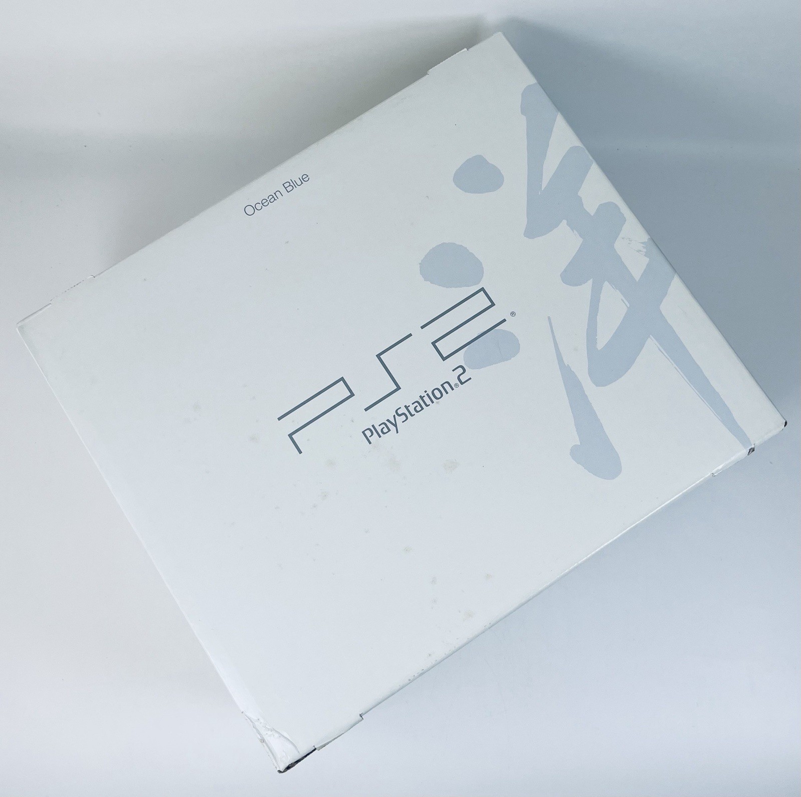 Sony PlayStation 2 PS2 SCPH-37000 Ocean Blue Console Japan Limited w/ Stand Test