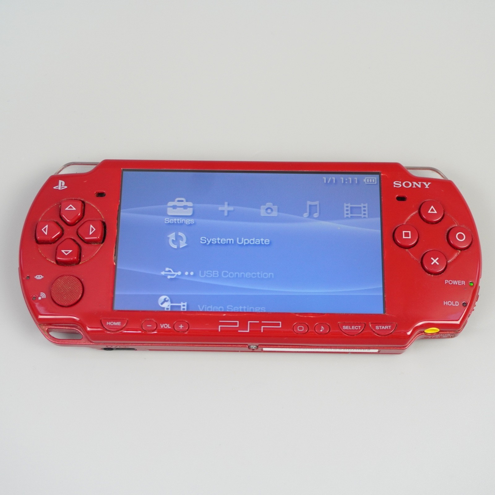 Sony PSP-2000 Console Red with Charger Fully Tested! #5691