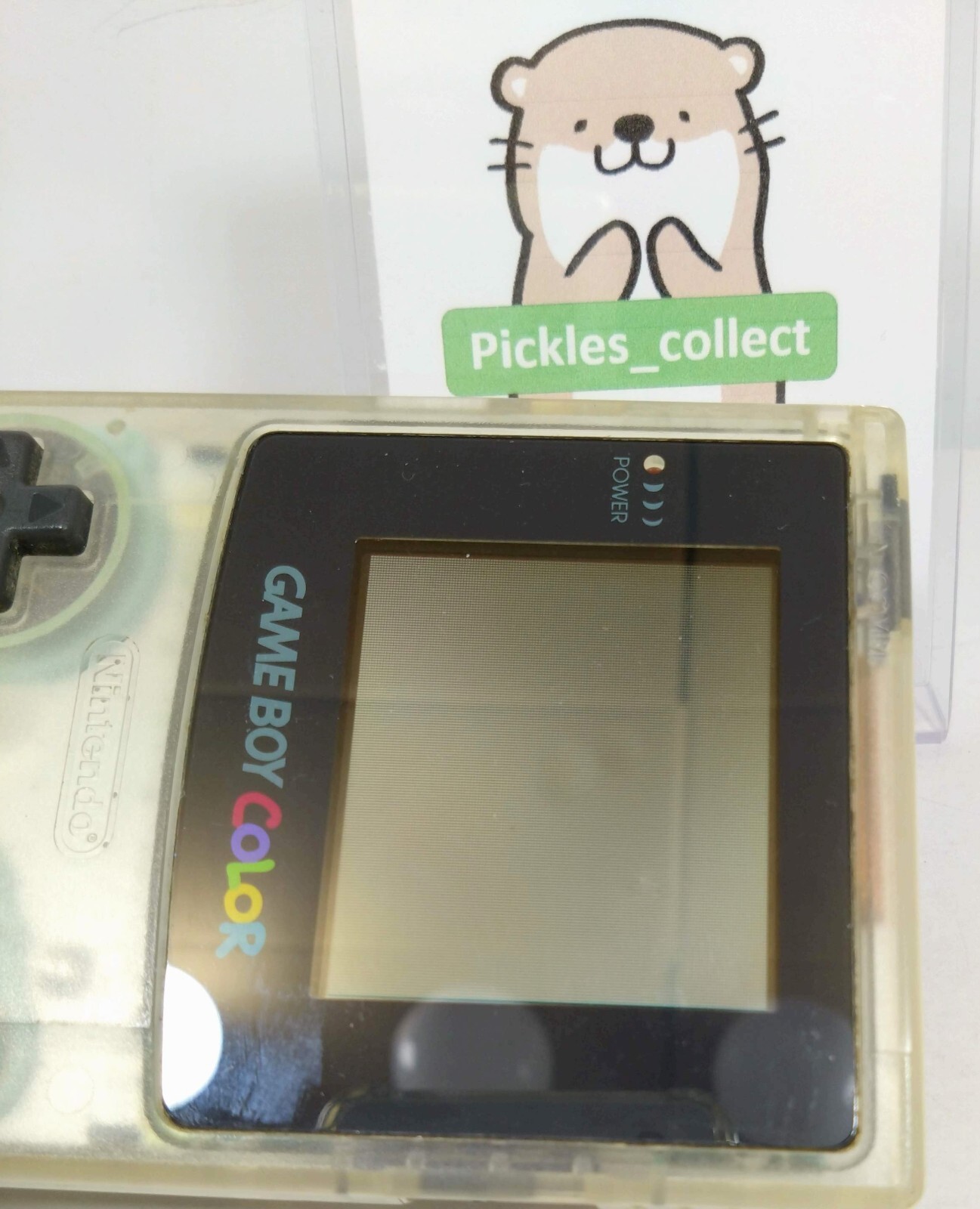 Nintendo CGB-001 Game Boy Color Clear Console only Tested GB GBC 0327H