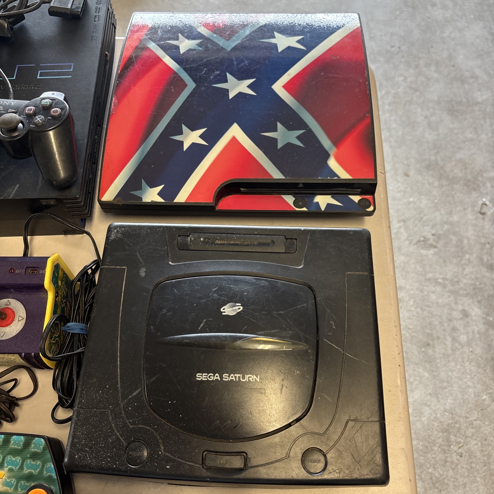 Two Nintendo, PS3, PS2, Sega, And Wii, Various Games, Controllers – NOT TESTED