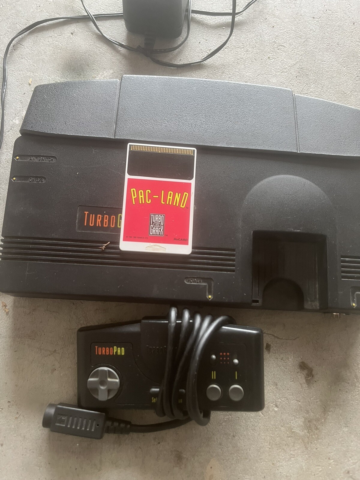 turbo graphx 16 console With Pac-Man Game. Buyer Need To Purchase Ac Adapter