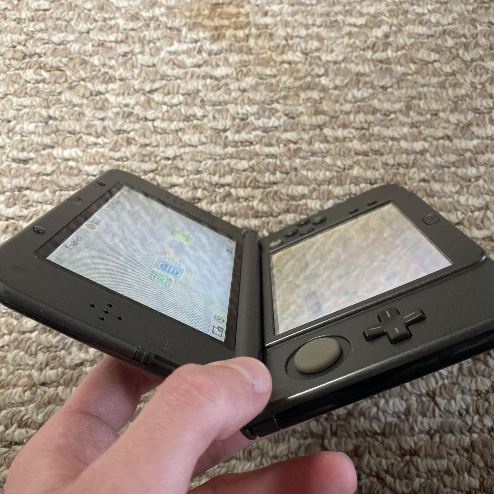 New Nintendo 3DS XL Metallic Black USA Top IPS With Charger And Stylus