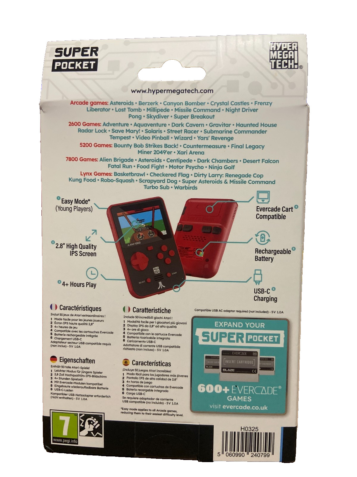 ATARI Super Pocket – Brand New Sealed – HYPER MEGA TECH