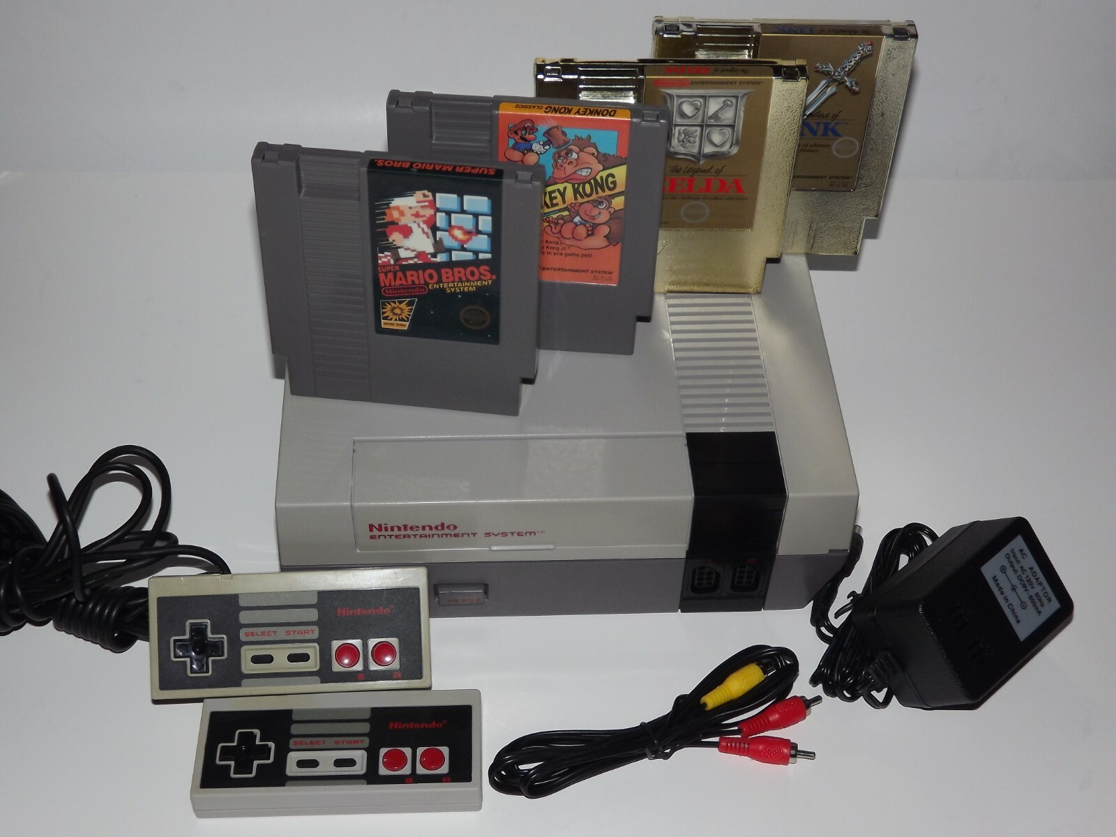 Nintendo NES System Console Choose Your Super Mario Zelda Game Bundle New 72 Pin