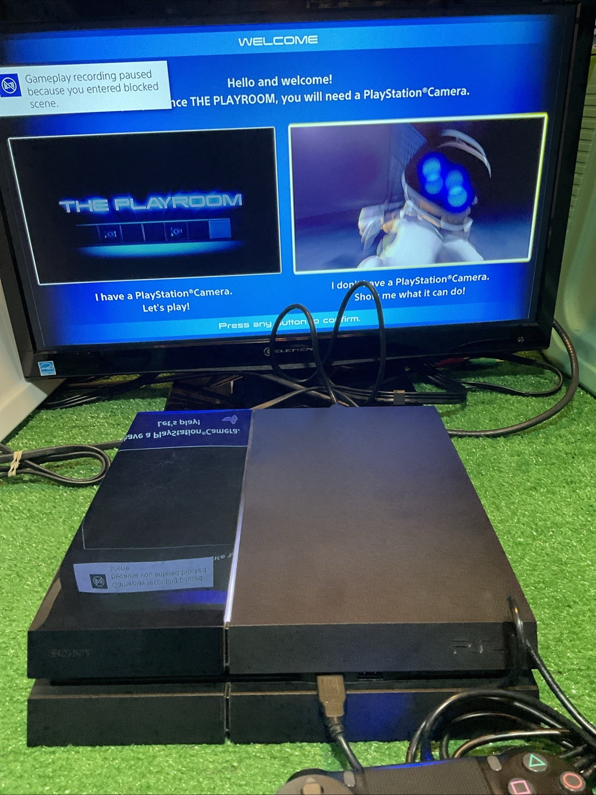 Sony Playstation 4 500GB Black Console PS4 W/ Controller & Cords Tested Working!
