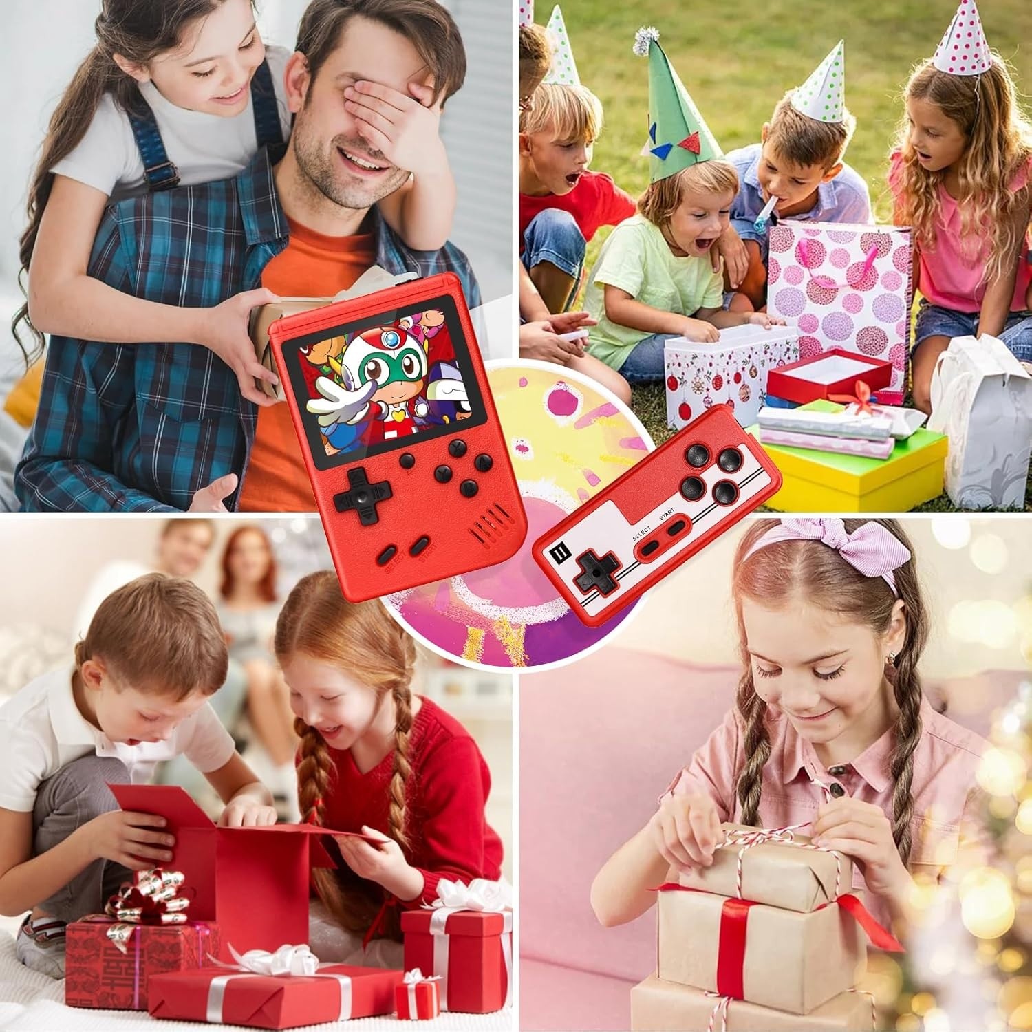 Built in 500 Classic Games Handheld Retro Video Game Console Double Game Gift US
