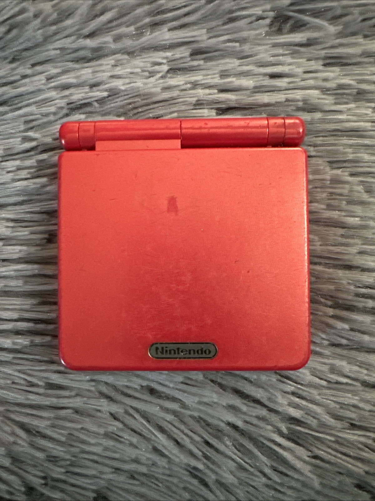 Nintendo Game Boy Advance SP Handheld System – Flame Red For Parts