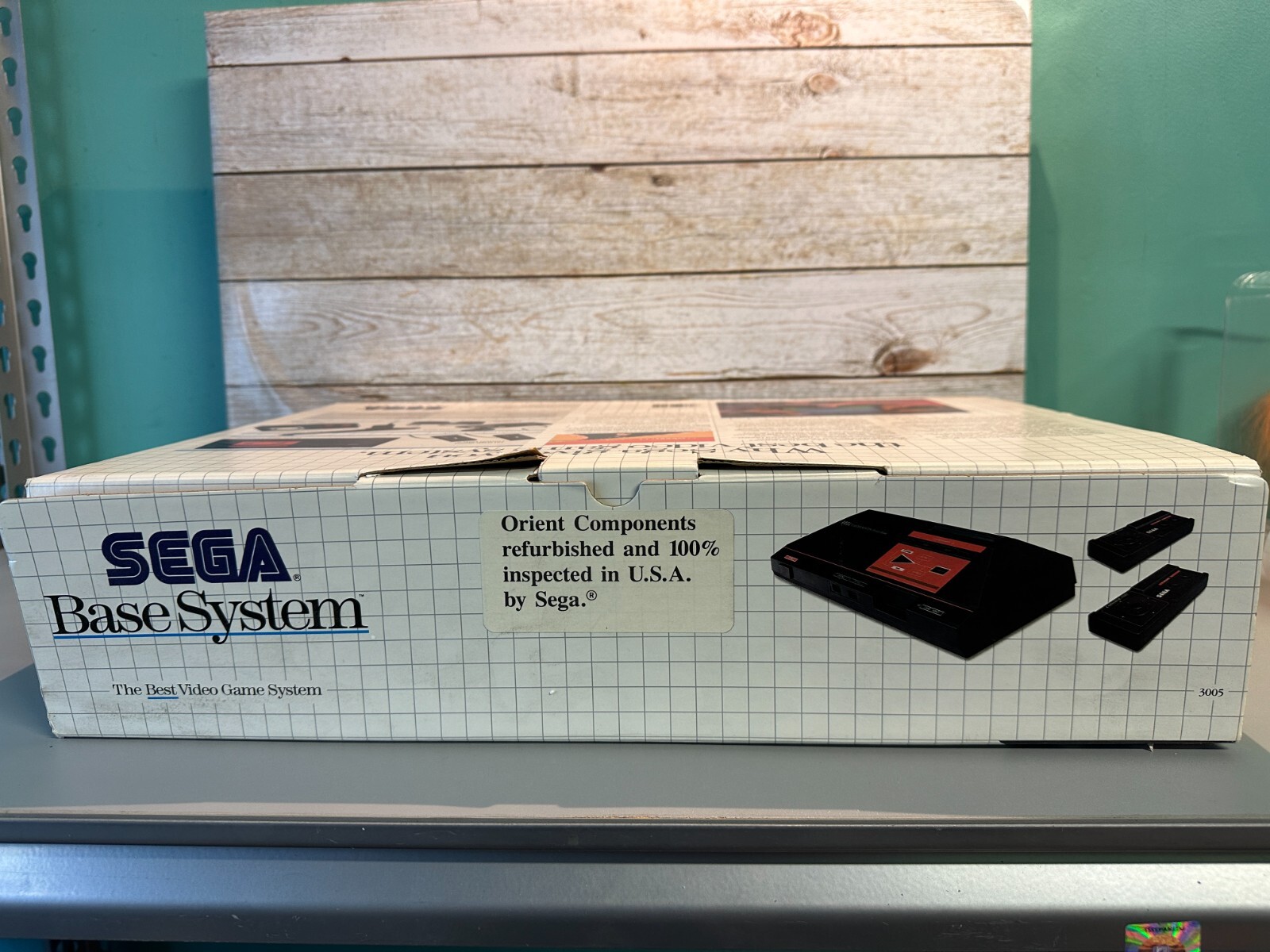 1988 Sega Master System Console In The Box With Game Clean Inv-1213