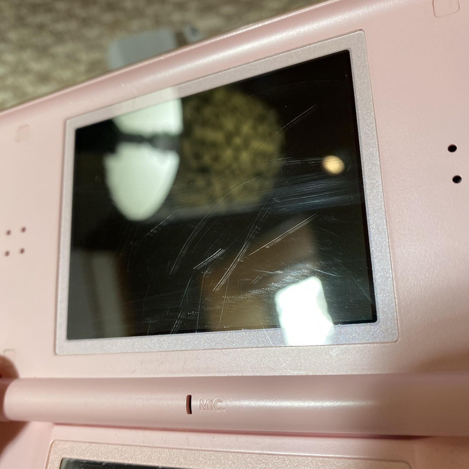 Nintendo DS Lite Coral Pink Handheld System WITH CHARGER AND STYLUS! USA Version