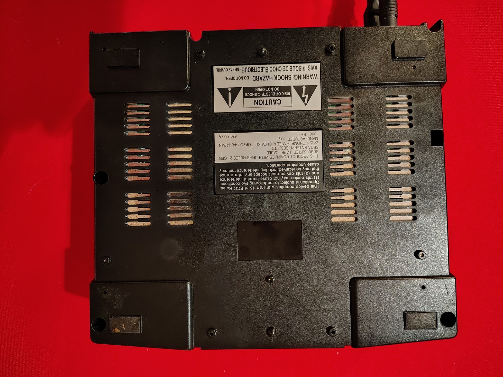 Sega Saturn MK-80000A Console Controller Cables NBA Jam TE Disc Only Tested