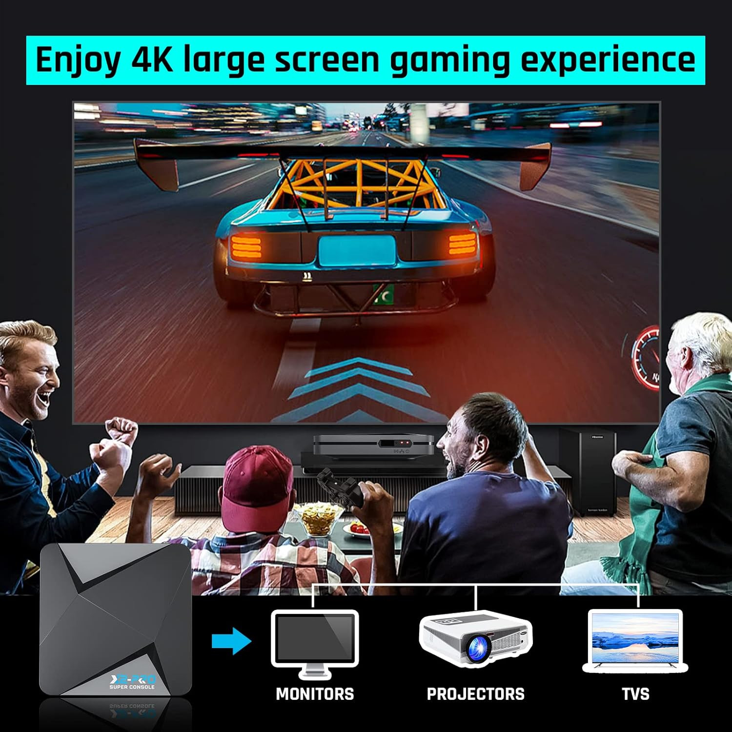 2025 Super Console X2 Pro Pre-Installed 65,000+ Classic Games,Retro Game Console